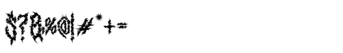 Mephisto Dark Font OTHER CHARS