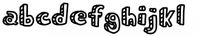 Mequetrefe Shadow Three Font LOWERCASE