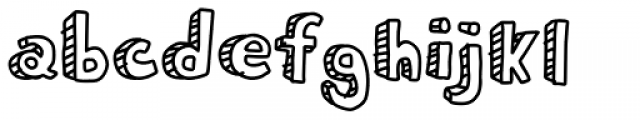Mequetrefe Shadow Two Font LOWERCASE