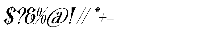 Mequnch Italic Font OTHER CHARS