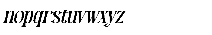 Mequnch Italic Font LOWERCASE