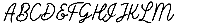Meraline Font UPPERCASE