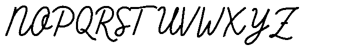 Meraline Font UPPERCASE