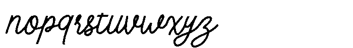 Meraline Font LOWERCASE