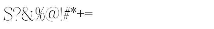 Meravila Light Font OTHER CHARS