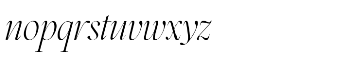 Merbina Expanded Italic Font LOWERCASE