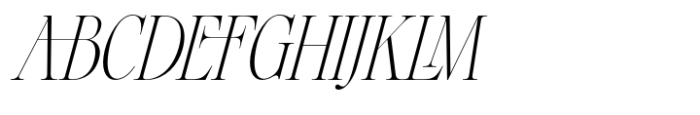 Merbina Italic Font UPPERCASE