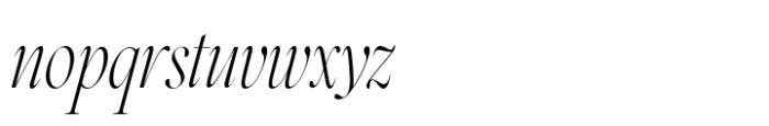 Merbina Italic Font LOWERCASE