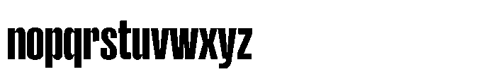 Merca Bold Font LOWERCASE