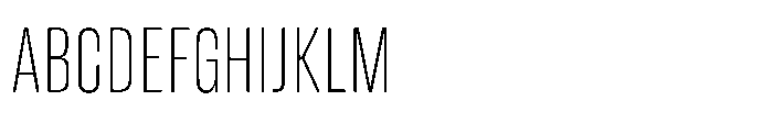 Merca Thin Font UPPERCASE