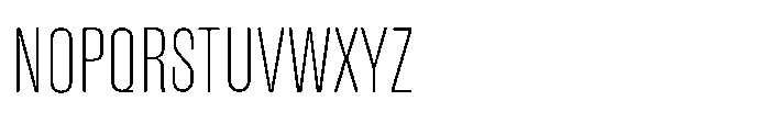 Merca Thin Font UPPERCASE