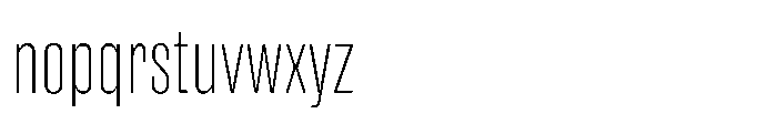 Merca Thin Font LOWERCASE