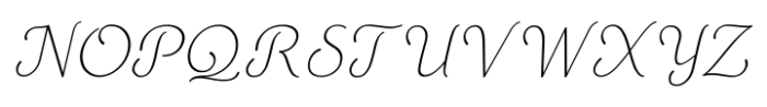 Mercusuar Extra Light Script Font UPPERCASE