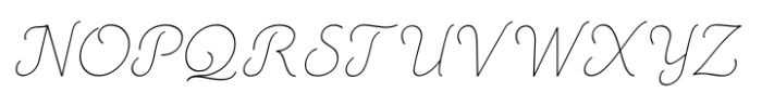 Mercusuar Thin Script Font UPPERCASE