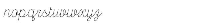 Mercusuar Thin Script Font LOWERCASE