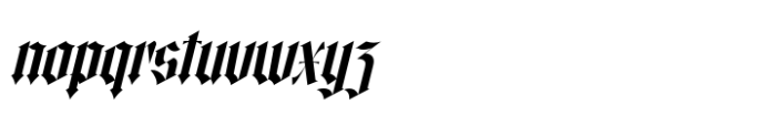 Merdlins Italic Font LOWERCASE