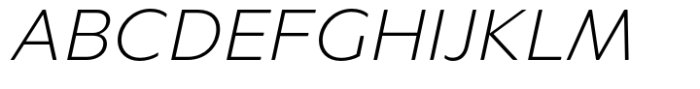 Merel Light Italic Font UPPERCASE
