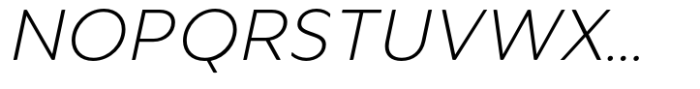 Merel Light Italic Font UPPERCASE