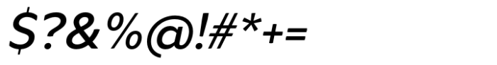 Merel Medium Italic Font OTHER CHARS