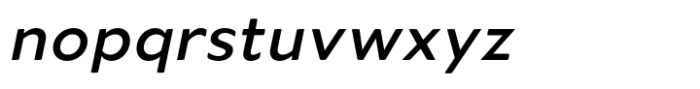 Merel Medium Italic Font LOWERCASE