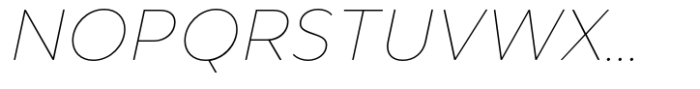 Merel Thin Italic Font UPPERCASE