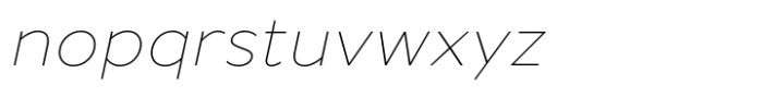 Merel Thin Italic Font LOWERCASE