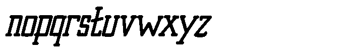 Merenga Brush Italic Font LOWERCASE