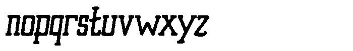 Merenga Cut Font LOWERCASE