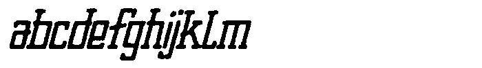 Merenga Eroded Italic FONT