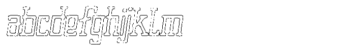 Merenga Eroded Outline FONT