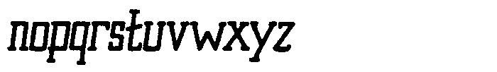 Merenga Eroded Font LOWERCASE