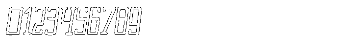 Merenga Grit Outline Font OTHER CHARS