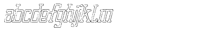 Merenga Ink Outline Italic FONT