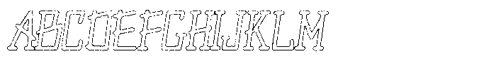 Merenga Ink Outline Font UPPERCASE