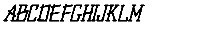 Merenga Rough Italic Font UPPERCASE