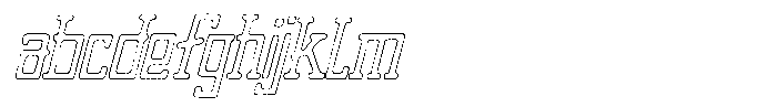 Merenga Rough Outline Italic FONT