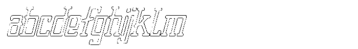 Merenga Rust Outline Italic FONT