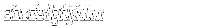 Merenga Rust Outline FONT