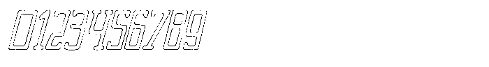 Merenga Scratch Outline Italic Font OTHER CHARS
