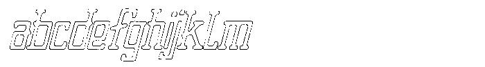 Merenga Scratch Outline Italic FONT
