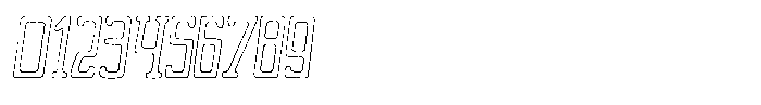 Merenga Scratch Outline Font OTHER CHARS