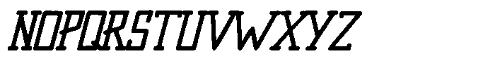 Merenga Worn Italic Font UPPERCASE