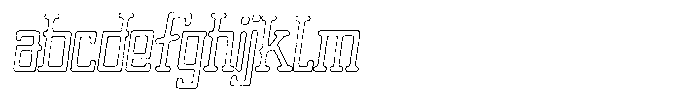Merenga Worn Outline FONT