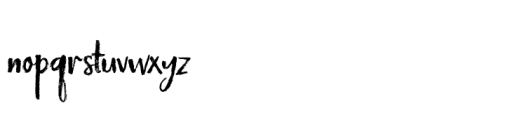 Merfidost Brush Regular Font LOWERCASE
