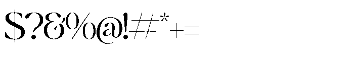 Mergila Regular Font OTHER CHARS