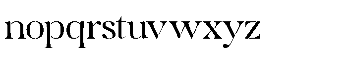 Mergila Regular Font LOWERCASE