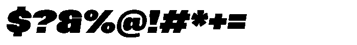 Merica Futurist Black Italic Font OTHER CHARS
