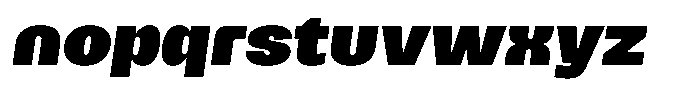Merica Futurist Black Italic Font LOWERCASE
