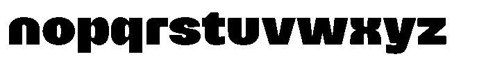 Merica Futurist Black Font LOWERCASE