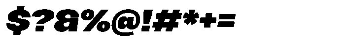 Merica Futurist Extra Bold Italic Font OTHER CHARS